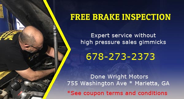 Free Brake Inspection. Expert service without high pressure sales